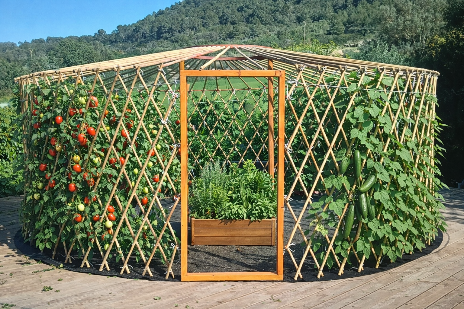 Decorative growing yurt Mallorca